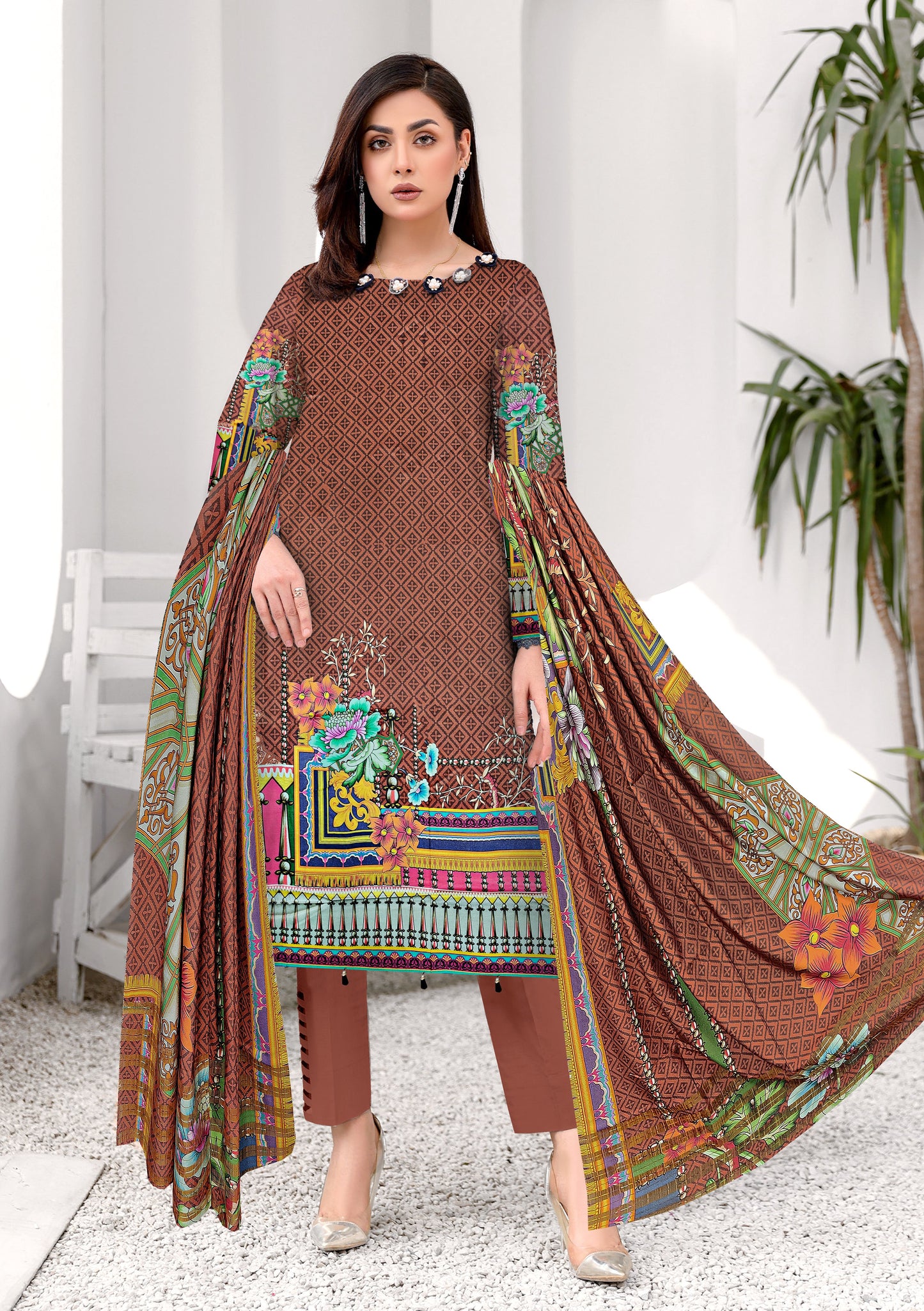 3piece Linen D-17