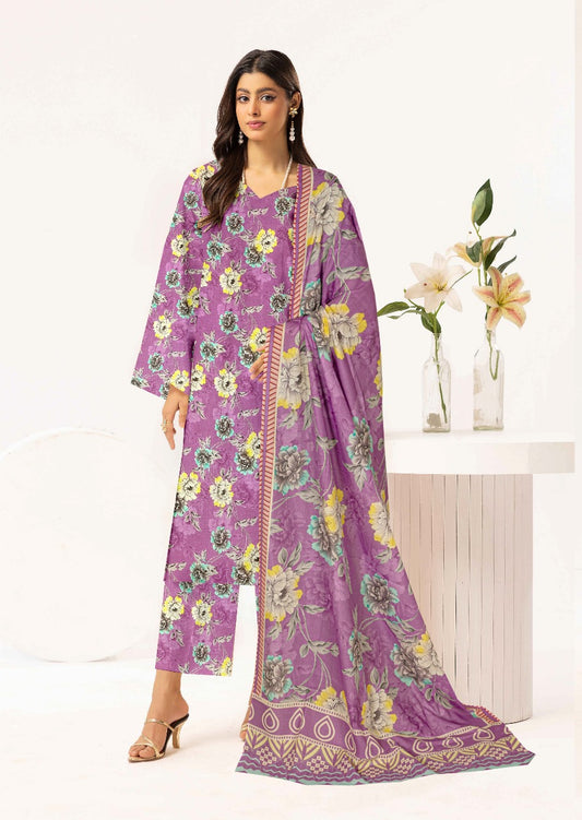 Baroque Digital printed lawn 3pcs