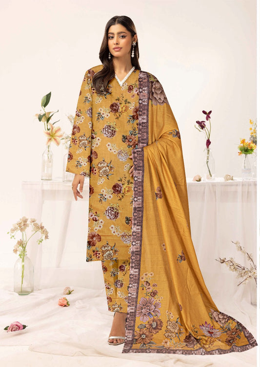 Baroque Digital printed lawn 3pcs