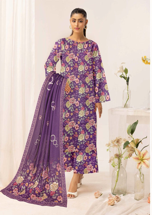 Baroque Digital printed lawn 3pcs