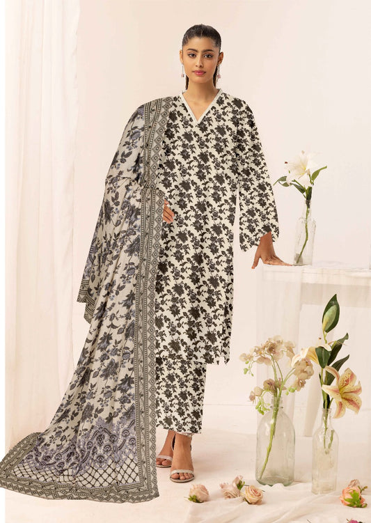Baroque Digital printed lawn 3pcs