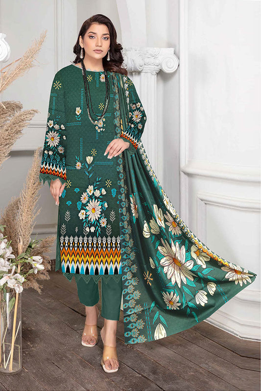 3 PIECES KHAADI KHADDAR - D05