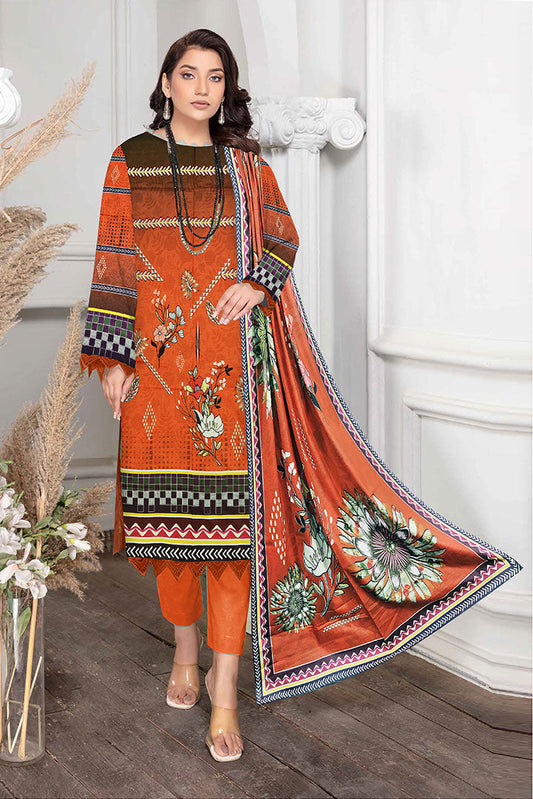 3 PIECES KHAADI KHADDAR - D06