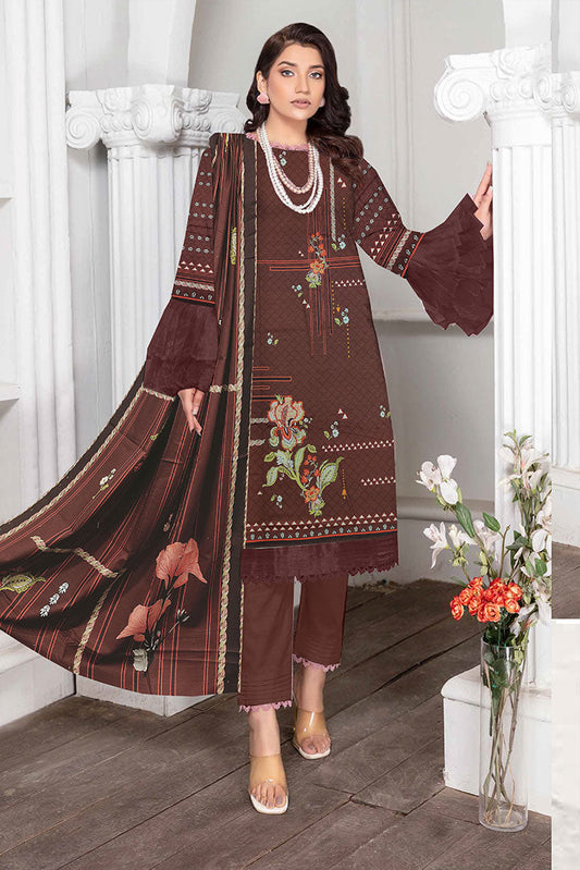 3 PIECES KHAADI KHADDAR- D08