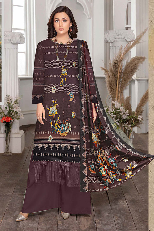3 PIECES KHAADI KHADDAR - D09