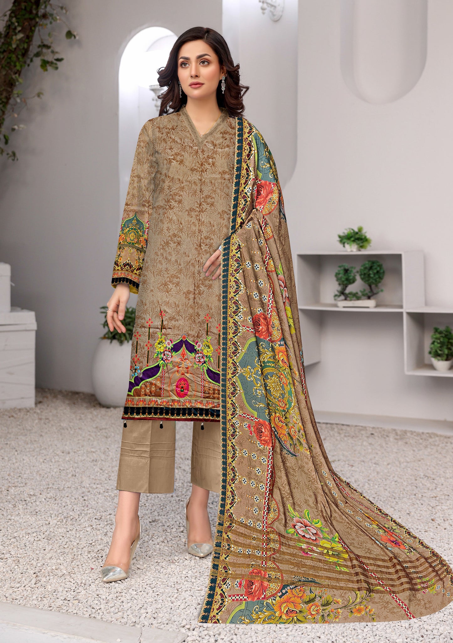3piece  Linen  D-19